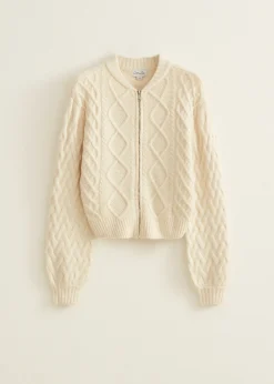 Gebreid vest met rits
