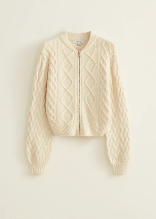 Gebreid vest met rits