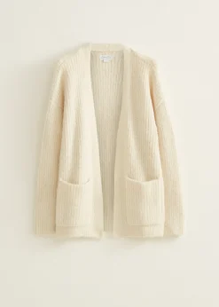 Gebreid vest met zakken