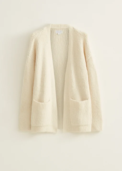 Gebreid vest met zakken
