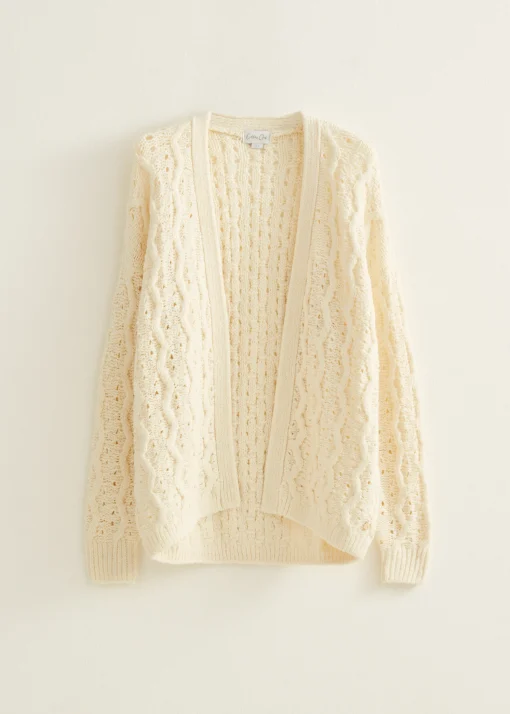 Gebreid vest zigzag