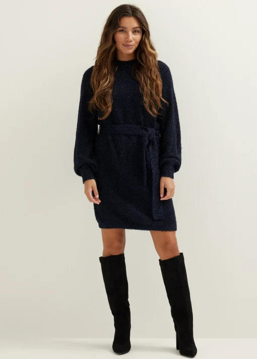 Gebreide jurk met lurex