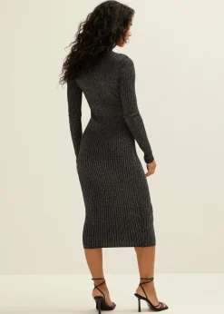 Gebreide jurk met lurex