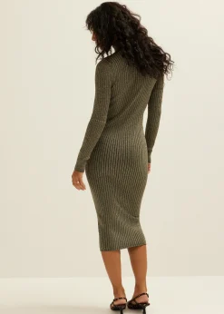 Gebreide jurk met lurex