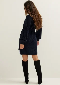 Gebreide jurk met lurex