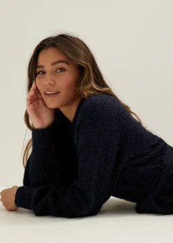 Gebreide jurk met lurex