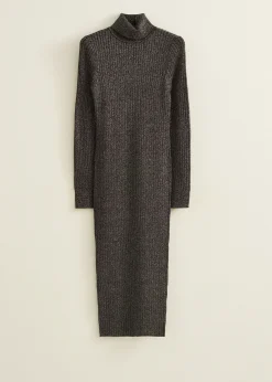 Gebreide jurk met lurex