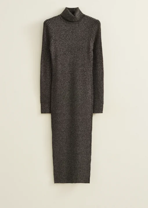 Gebreide jurk met lurex