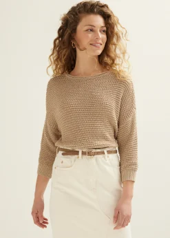 Gebreide trui met lurex