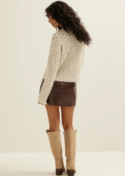 Gebreide trui met lurex