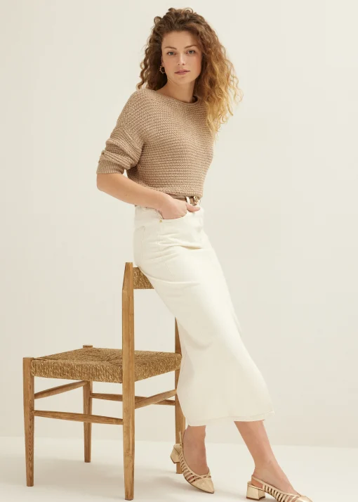 Gebreide trui met lurex