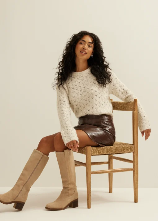 Gebreide trui met lurex