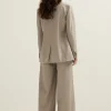 Gemêleerde double breasted blazer