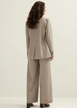 Gemêleerde double breasted blazer