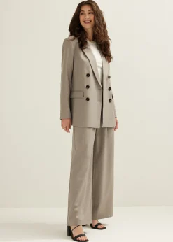 Gemêleerde double breasted blazer