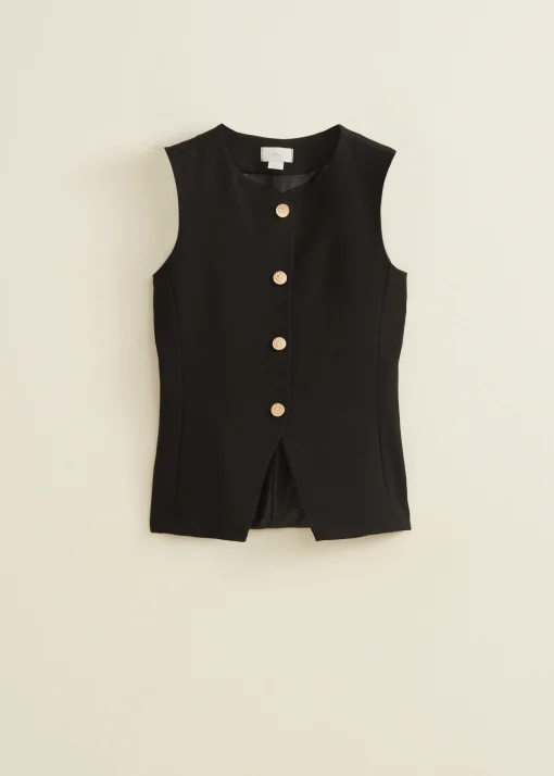 Gilet met knopen