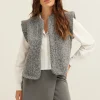 Gilet met wollen look