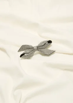 Haarclip strik met strass