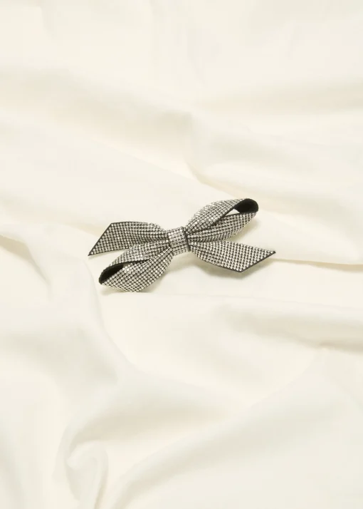 Haarclip strik met strass