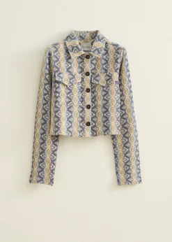 Jack met jacquard patroon