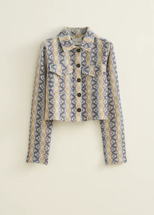 Jack met jacquard patroon