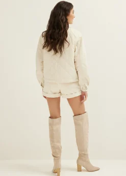 Jas gequilt met details