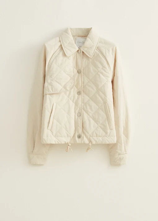 Jas gequilt met details