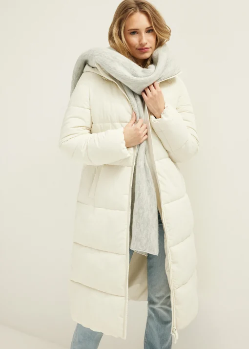 Lange puffer jas