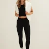 Legging met rib structuur