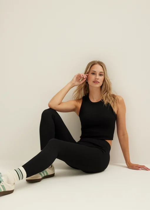Legging met rib structuur