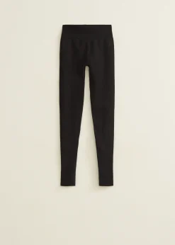 Legging met rib structuur