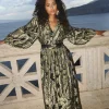 Maxi jurk jacquard
