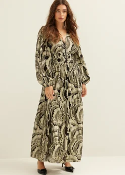 Maxi jurk jacquard