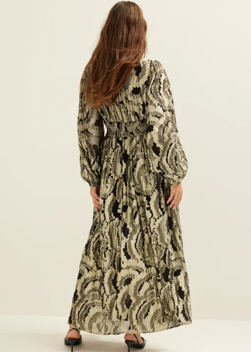 Maxi jurk jacquard