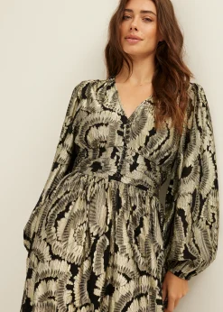 Maxi jurk jacquard