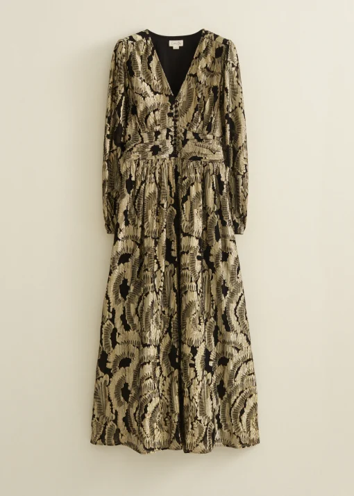 Maxi jurk jacquard
