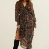 Maxi jurk met all-over print