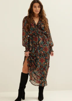 Maxi jurk met all-over print