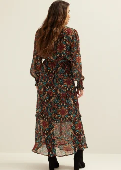 Maxi jurk met all-over print