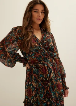 Maxi jurk met all-over print