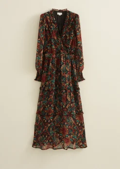 Maxi jurk met all-over print