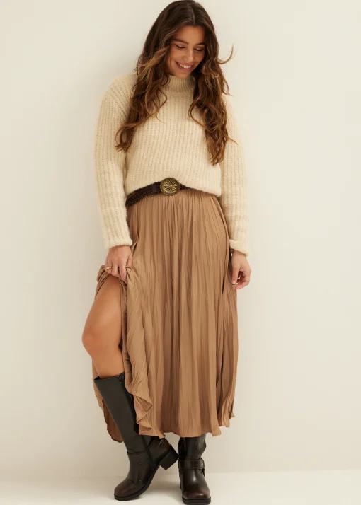 Maxi plissé rok