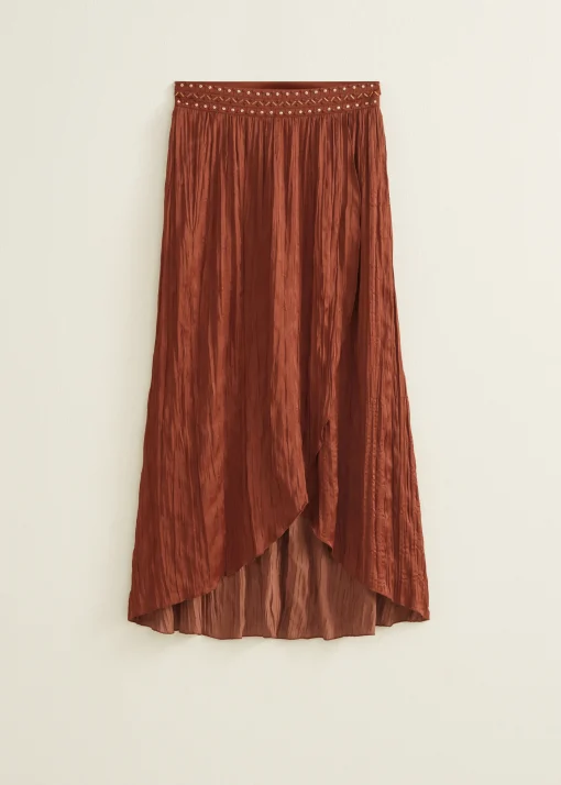 Maxi rok met studs
