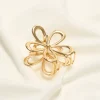 Metallic haarclip bloem