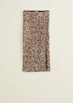 Midi pailletten rok