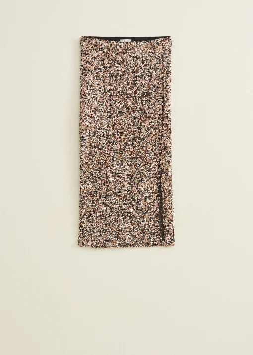 Midi pailletten rok