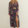 Midi rok met print
