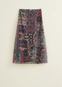 Midi rok met print
