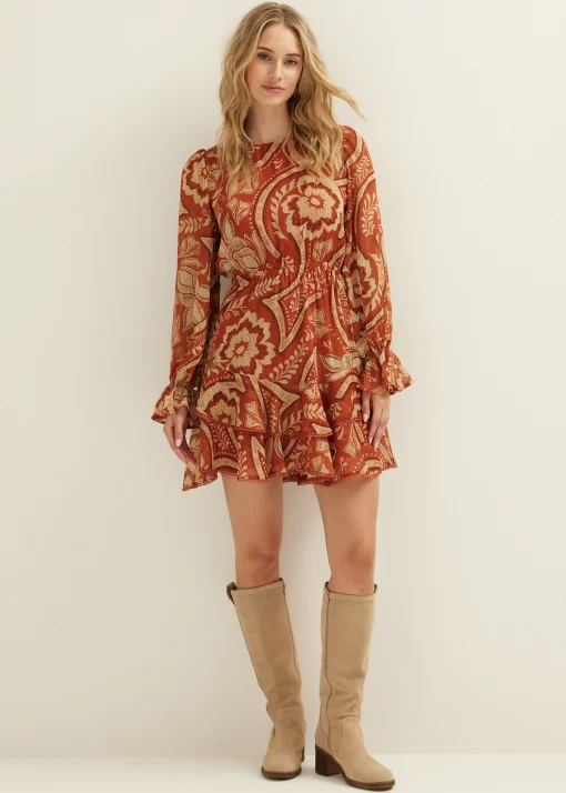 Mini jurk met ruffles
