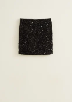 Mini pailletten rok